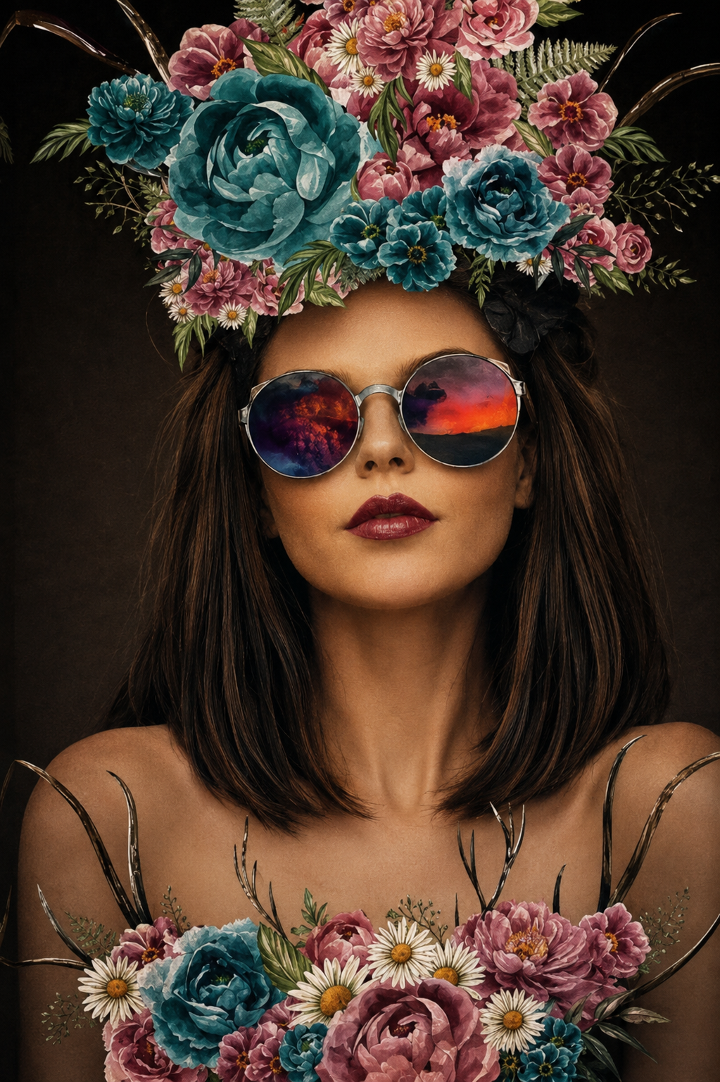Flower Power – Personalised Floral Portrait