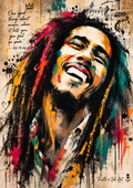 Bob Marley Art Print – Feel No Pain