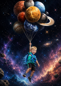 Reach for the Stars – Personalised Child Portrait