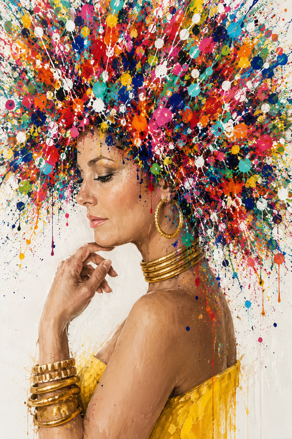 Burst of You – Personalised Colour Portrait