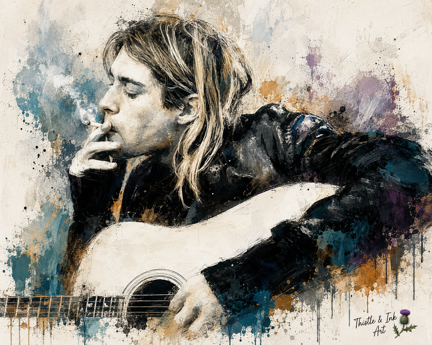 Come As You Are – Grunge Legend Art Print