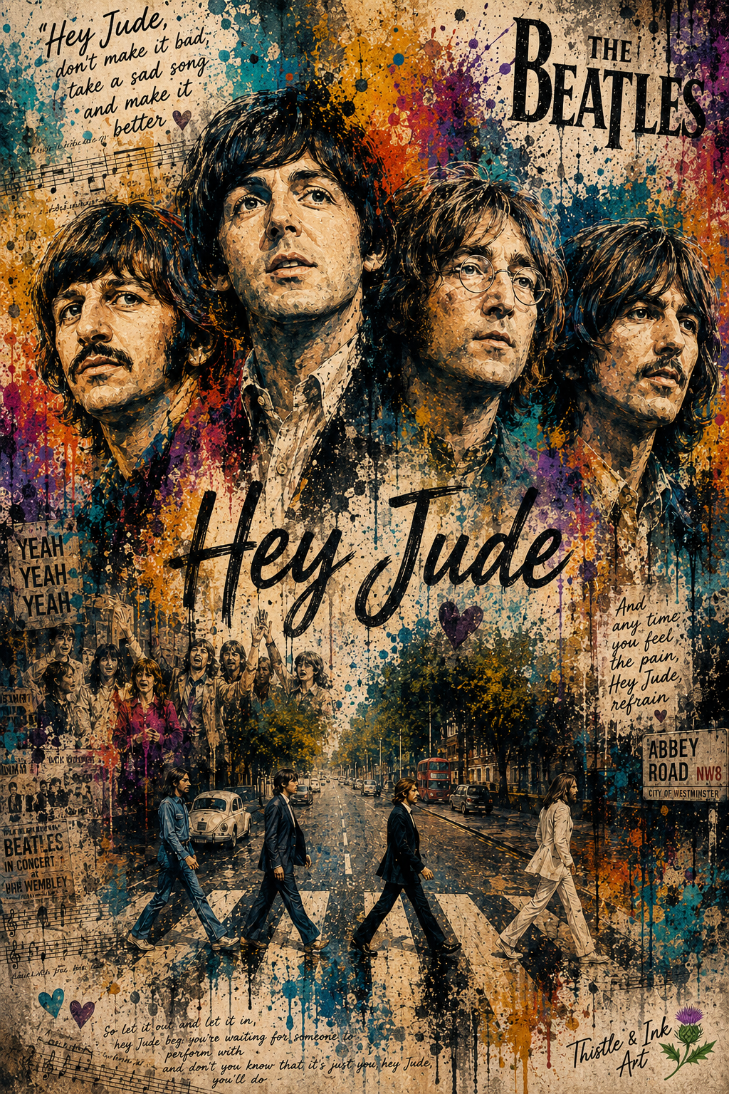 Hey Jude – The Beatles Art Print