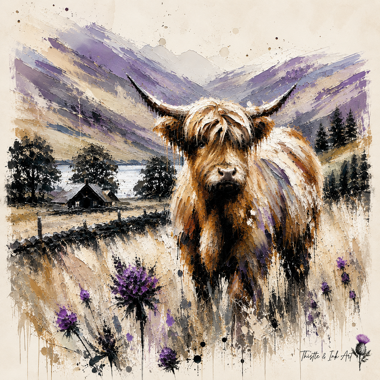 Highland Soul – Scottish Highland Cow Art Print