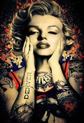 Marilyn Tattoo – Iconic Pop Art Digital Print
