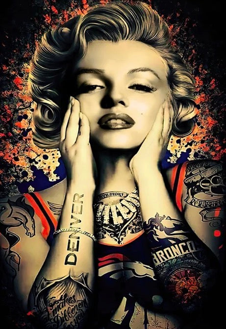 Marilyn Tattoo – Iconic Pop Art Digital Print