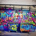 Wee Rebels – Colourful Graffiti Kids Art Print