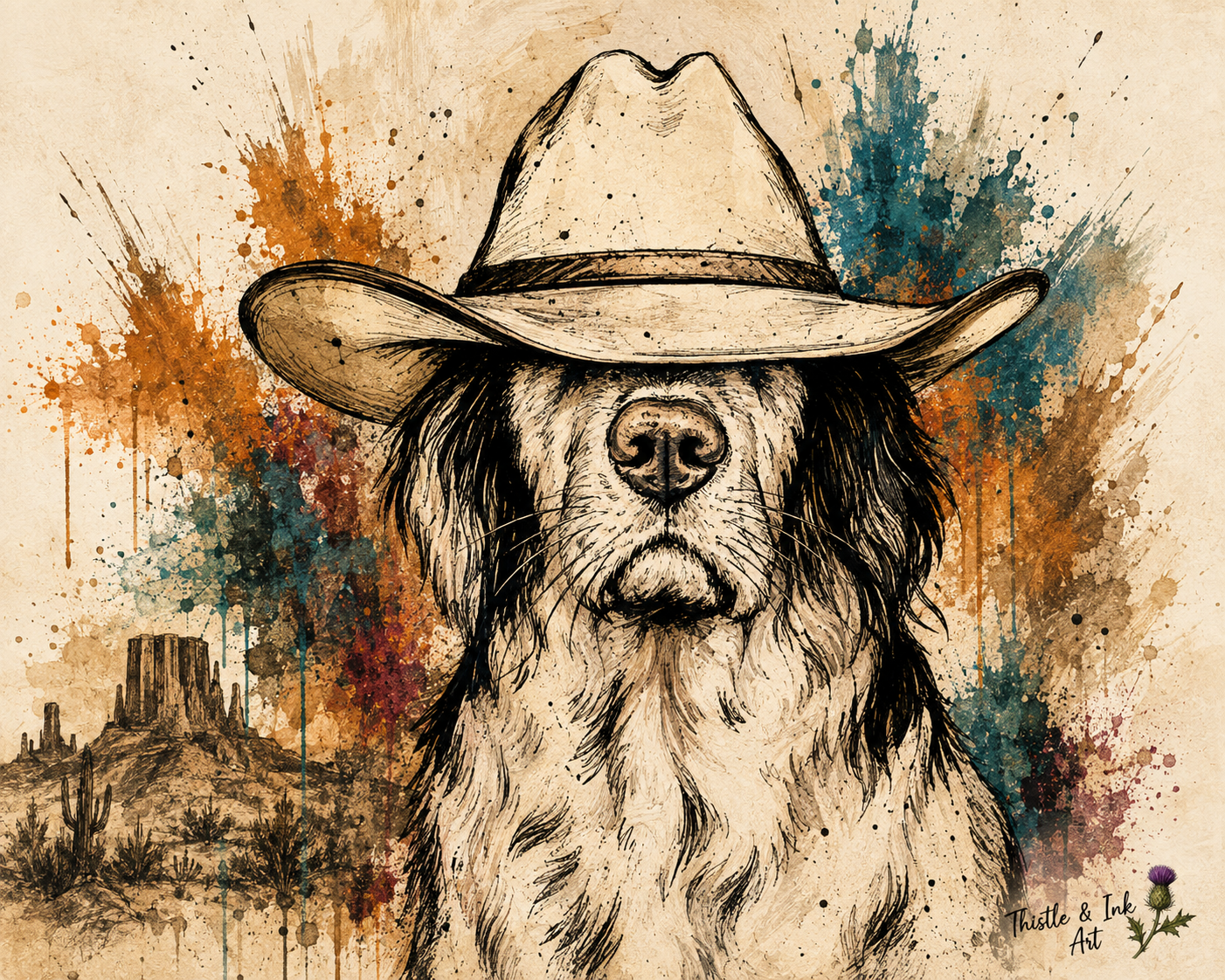 Yeehaw! – Wild West Cowboy Dog